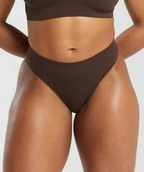 Gymshark Seamless Brief - Archive Brown