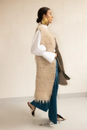 Handwoven Long Vest - Mul Olga