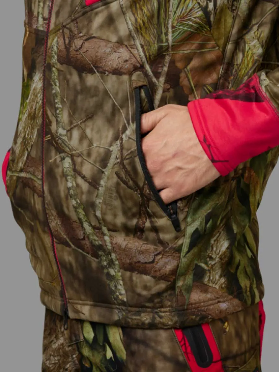 HARKILA Moose Hunter 2.0 Fleece Jacket - Mens - Mossy Oak Break-Up Country / Mossy Oak Red