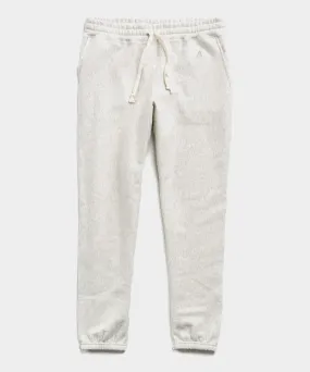 Heavyweight Classic Sweatpant in Eggshell Mix