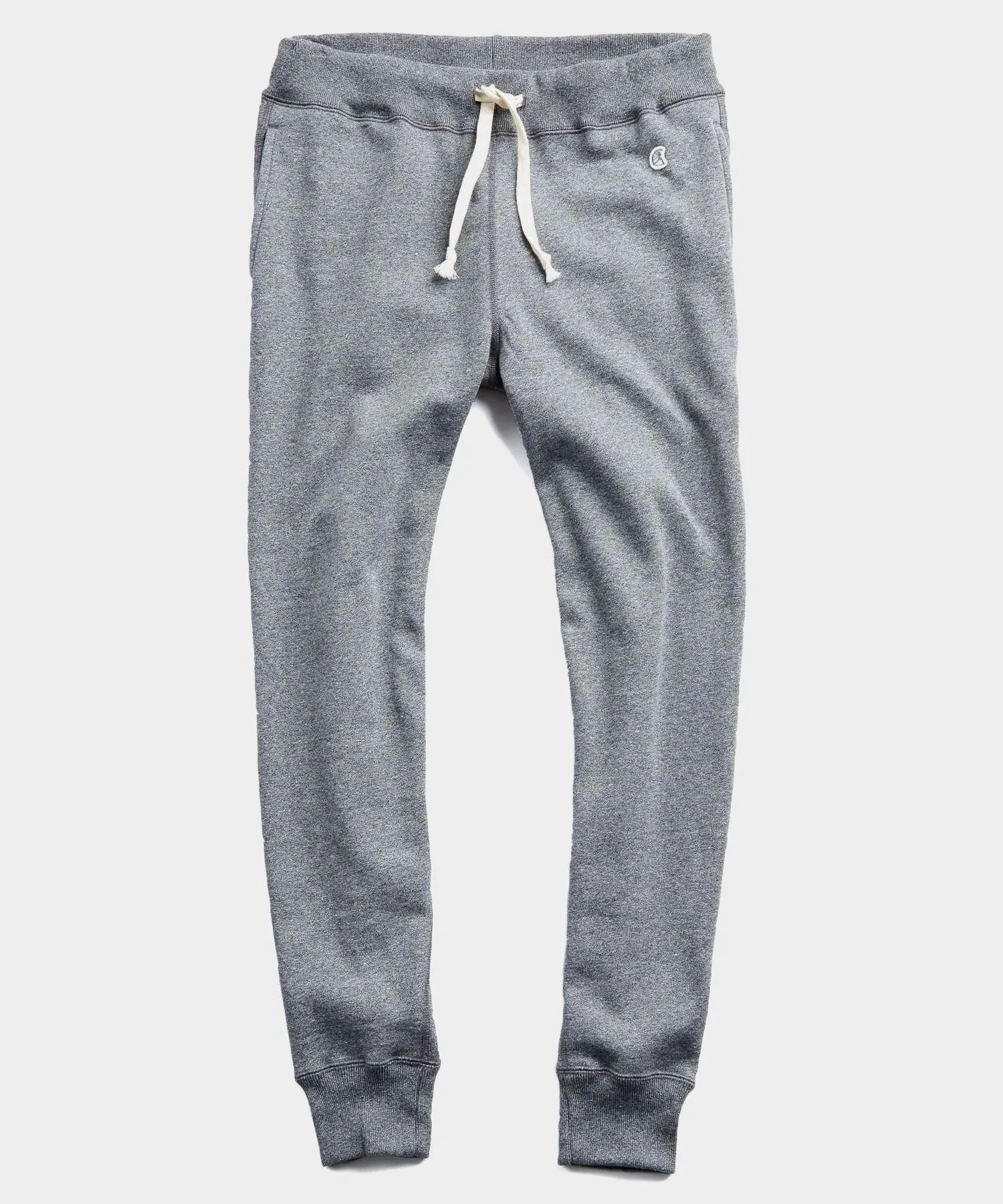 Heavyweight Slim Jogger Sweatpant in Salt and Pepper