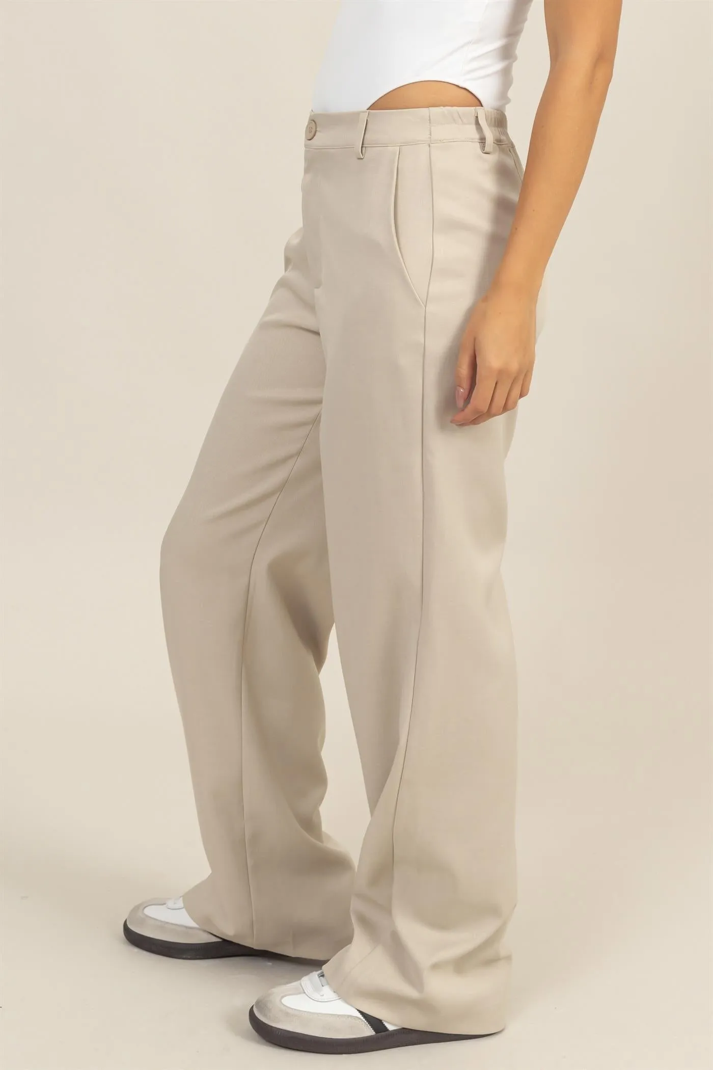 HF24G096-HIGH WAIST STRAIGHT LEG PANTS