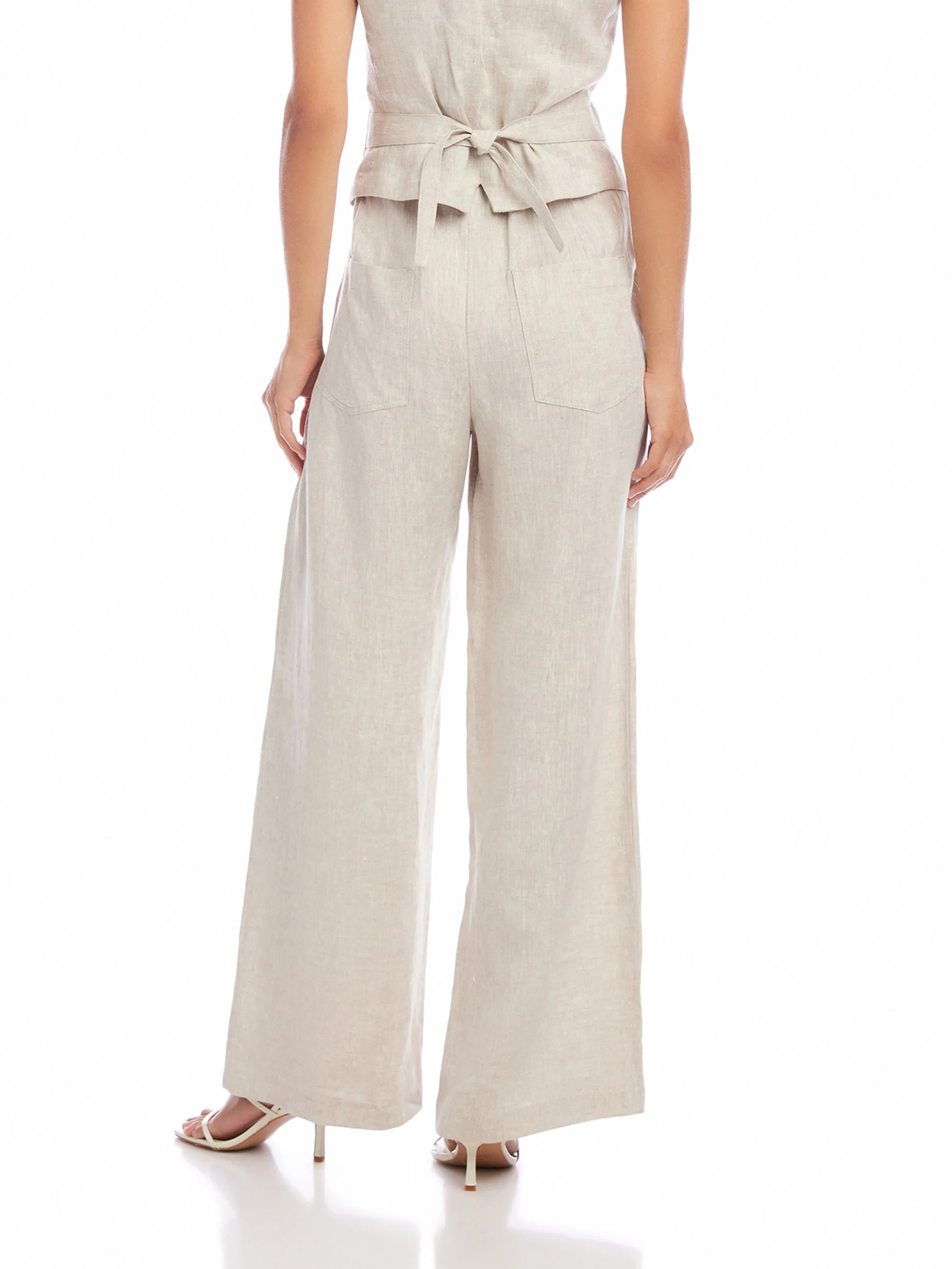 High Waist Linen Pants