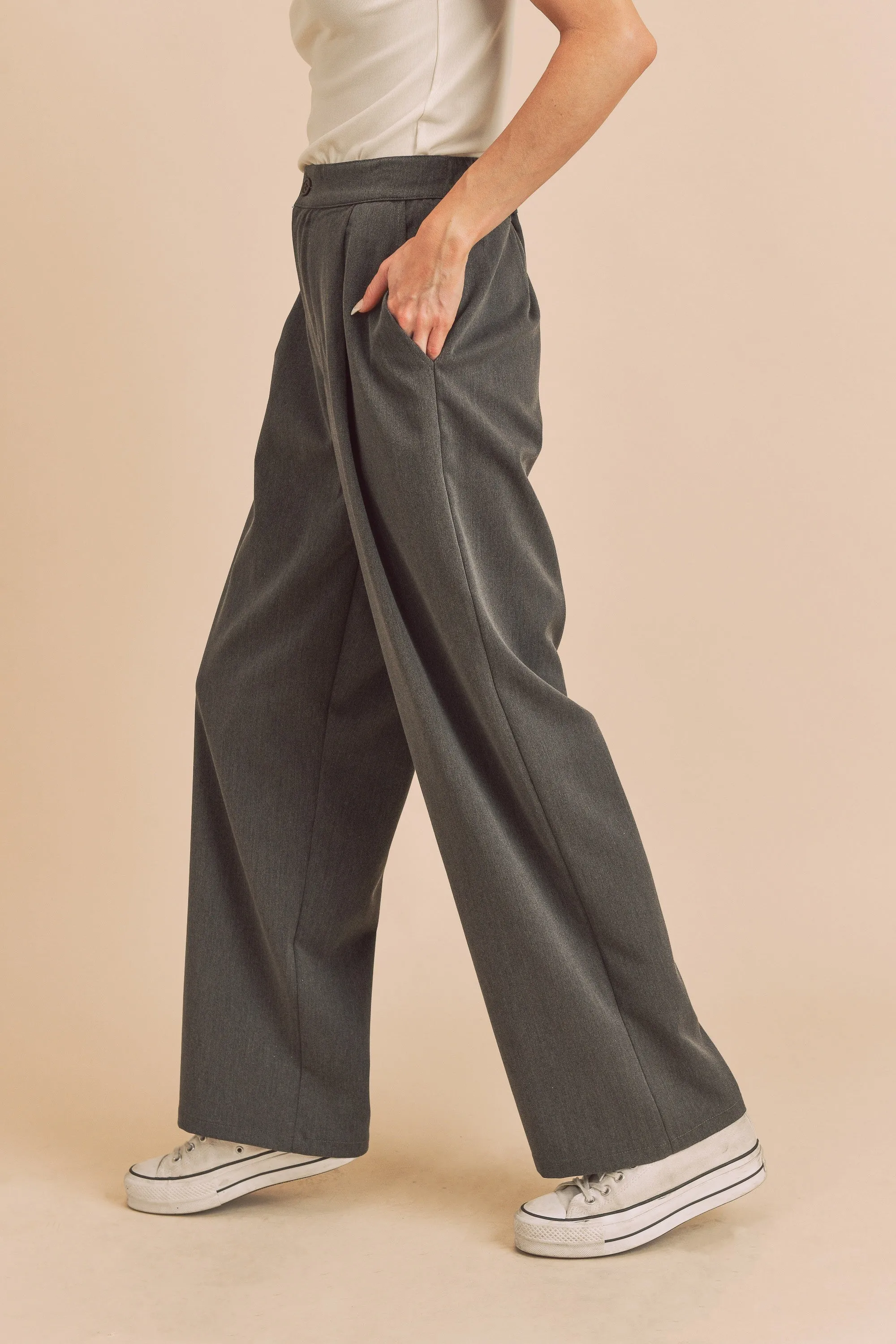 High Waist Wide Leg Pants