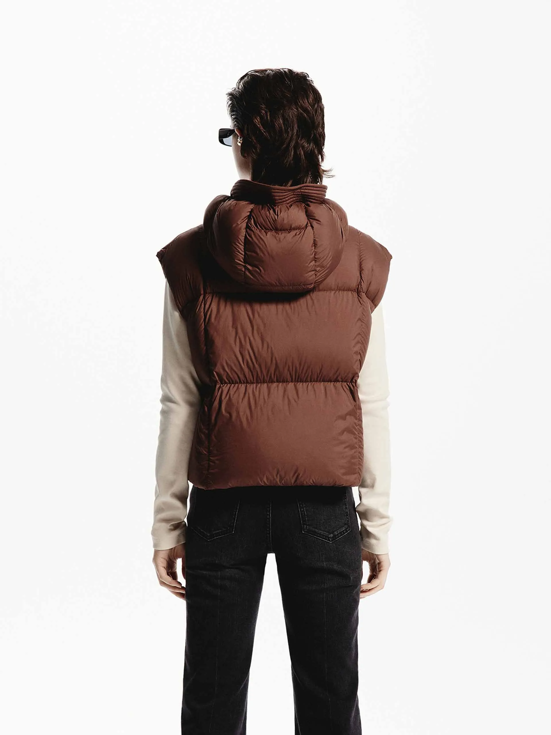 Hooded Quilted Puffer Vest