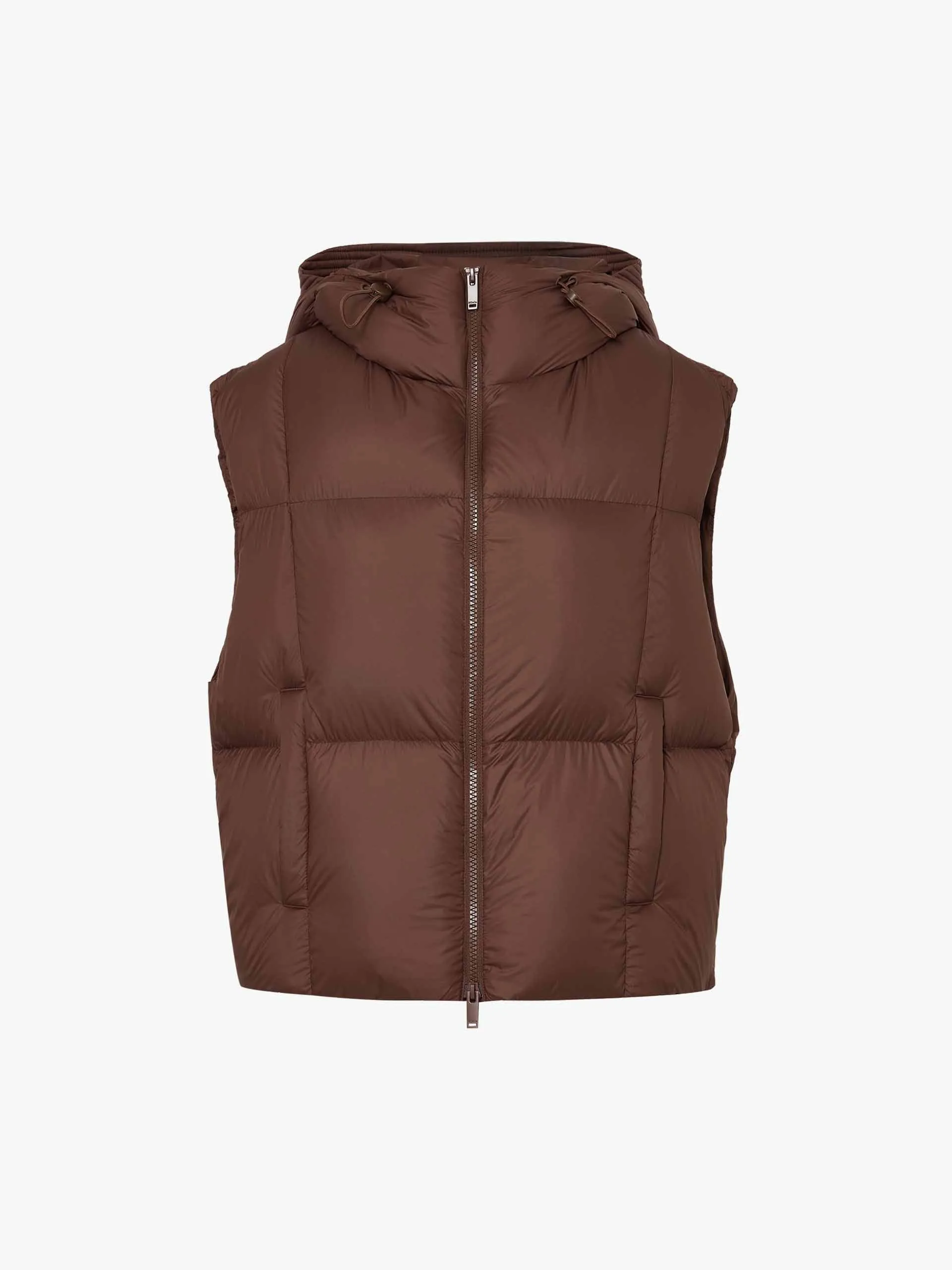 Hooded Quilted Puffer Vest