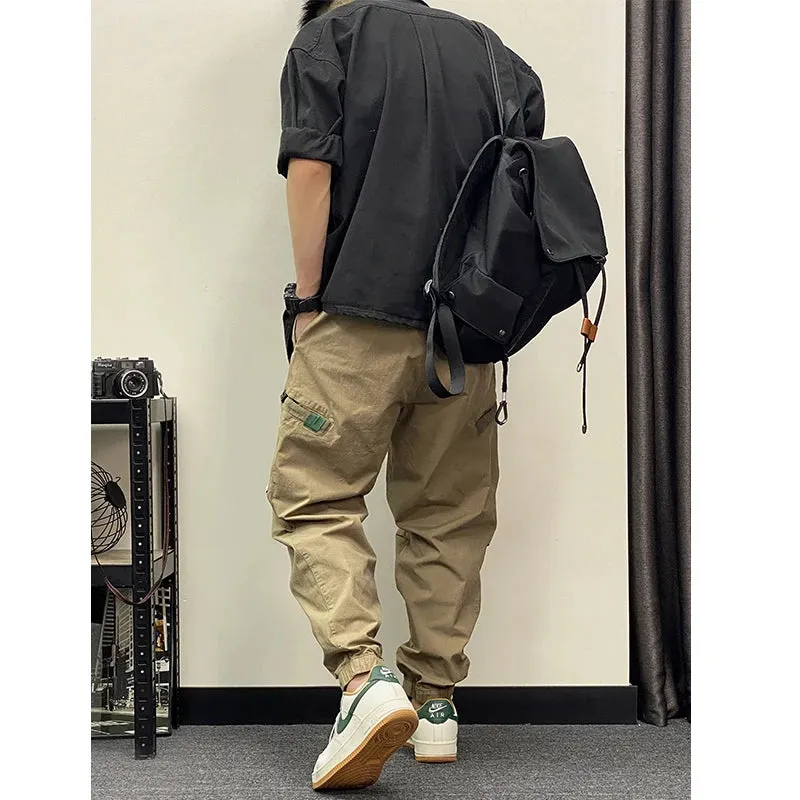 Japanese Streetwear Outdoor Cargo Pants Harajuku Loose Casual Trousers Men Clothing Korean Jogging Pants Tactical Joggers Male