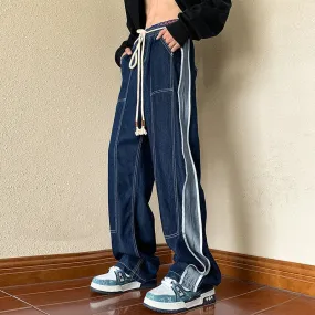 Jeans Men Pants Loose Baggy Jeans Casual Denim Pants Streetwear Straight Fashion Trousers Women Clothing