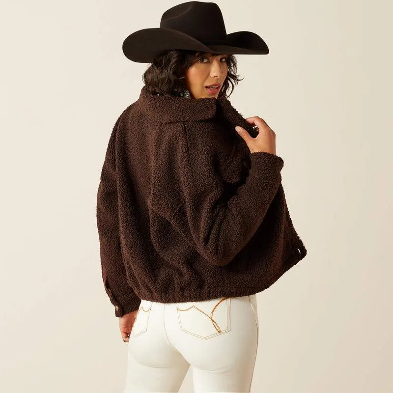 Julep Cropped Sherpa Jacket