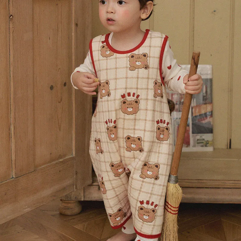 Kids Long Sleeping Vest - Hi Bear