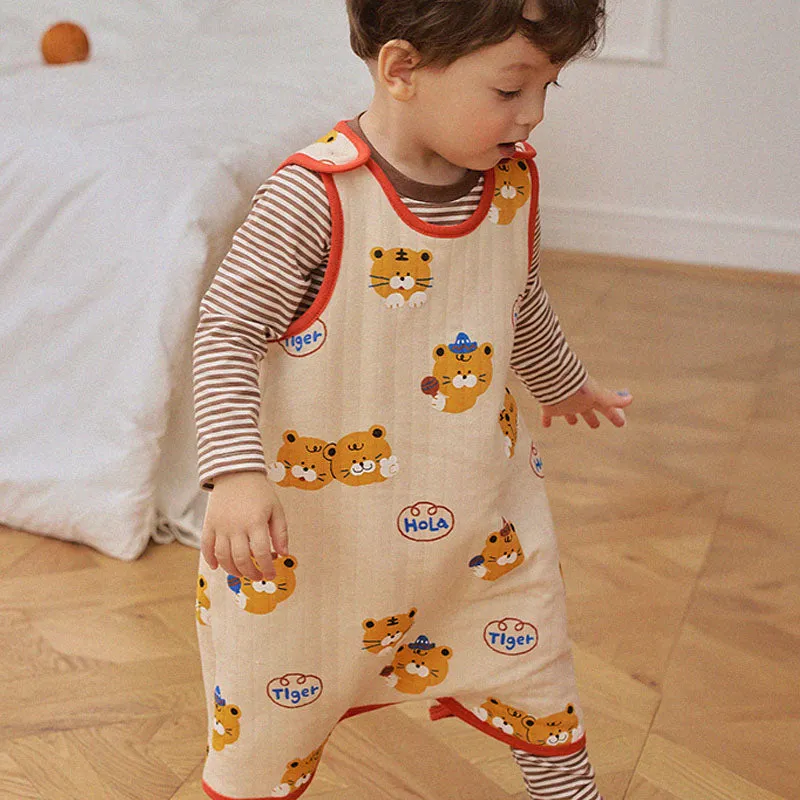 Kids Long Sleeping Vest - Hola Tiger