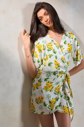 Kimaya|Floral Modal Wrap Dress