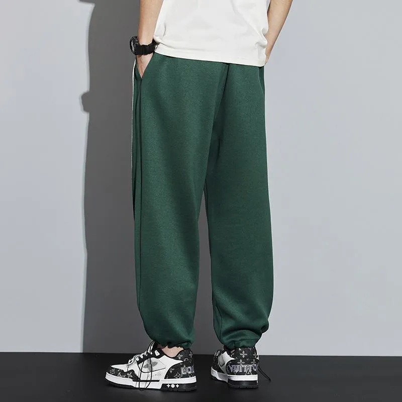 Knitted Sports Loose Fit Drawstring Tapered Sweatpant