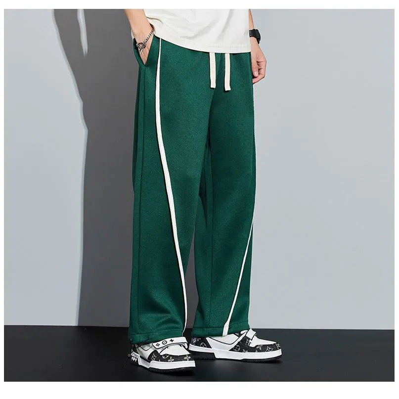 Knitted Sports Loose Fit Drawstring Tapered Sweatpant