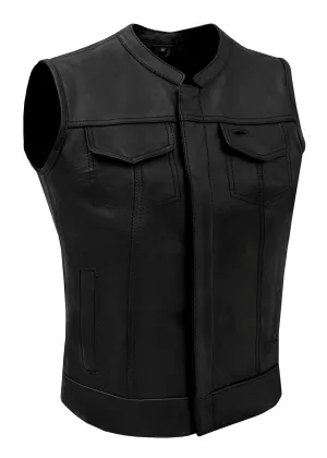 Ladies Motorcycle Leather CLUB VEST Butter Soft Thick Leather