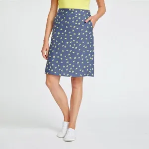 Lemon Drop Linen A- Line Skirt