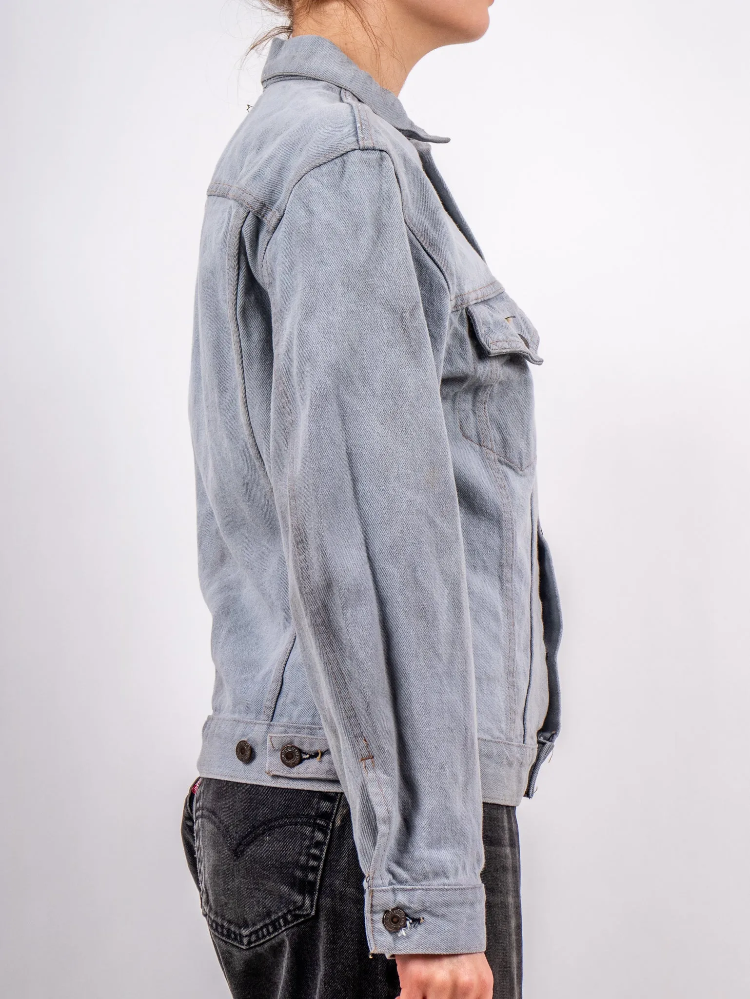 LEVIS overdyed denim trucker jacket