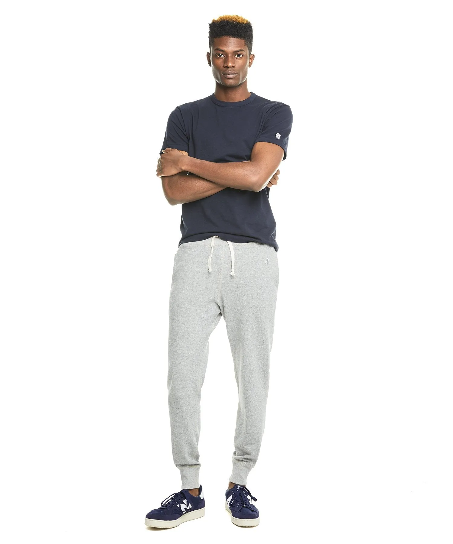 Lightweight Slim Jogger Sweatpant in Light Grey Mix