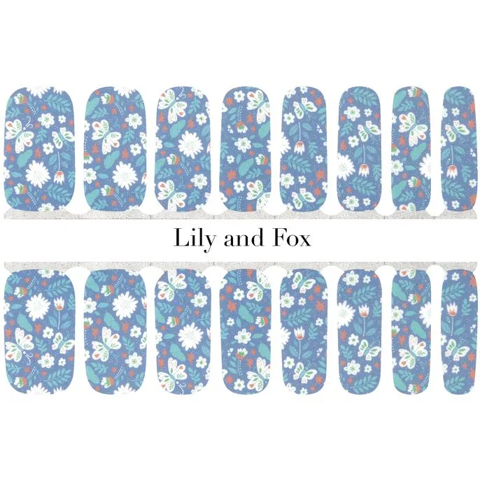 Lily And Fox - Nail Wrap - Butterfly Garden