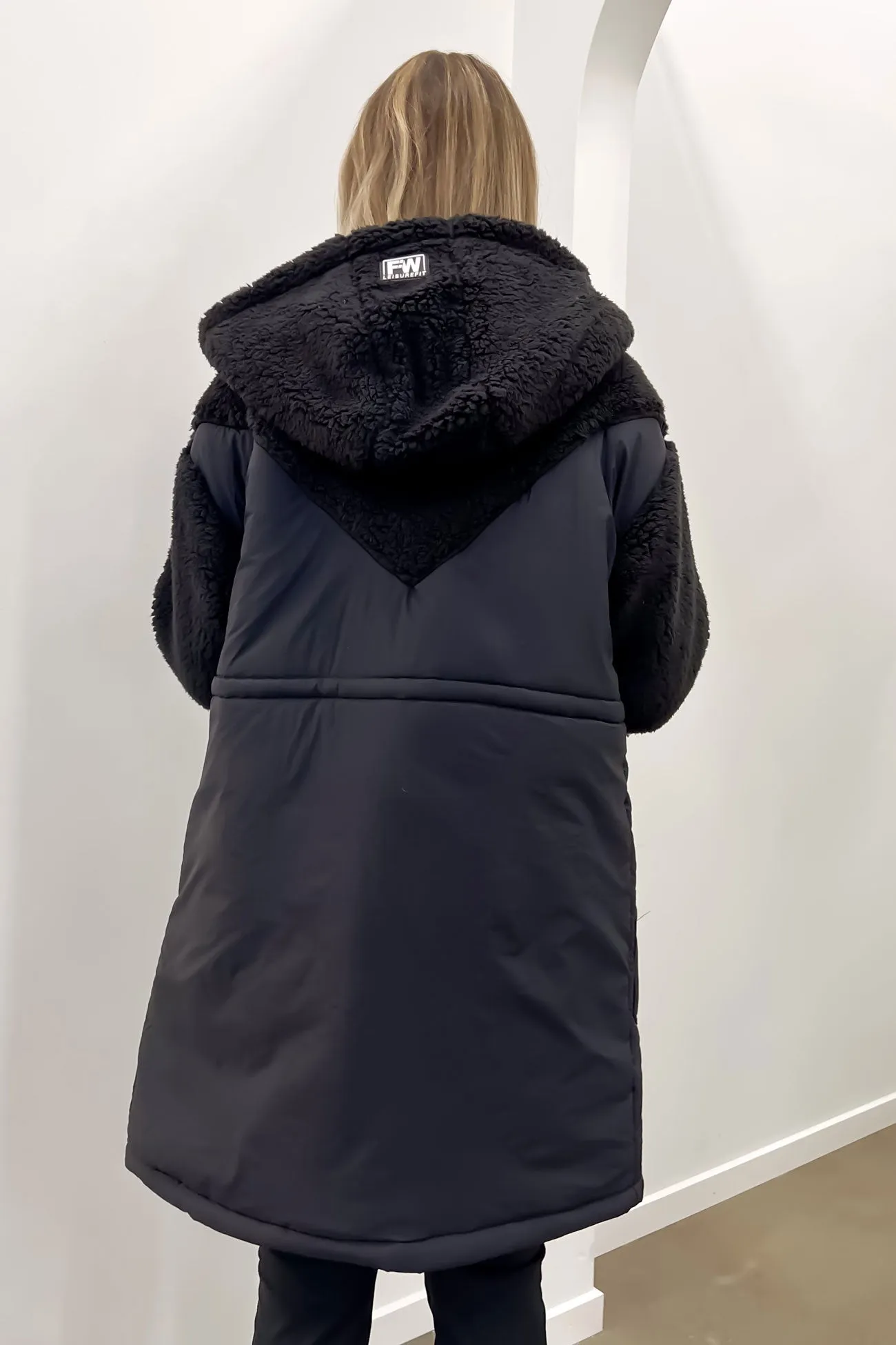 Longline Anorak Black