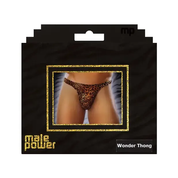 Male Power Wonder Thong Animal Print