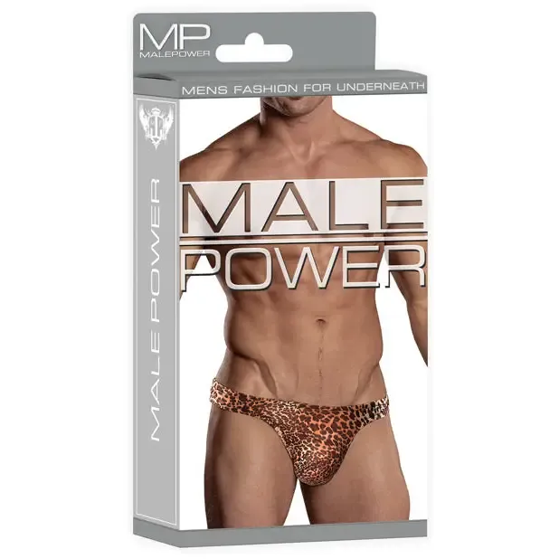 Male Power Wonder Thong Animal Print