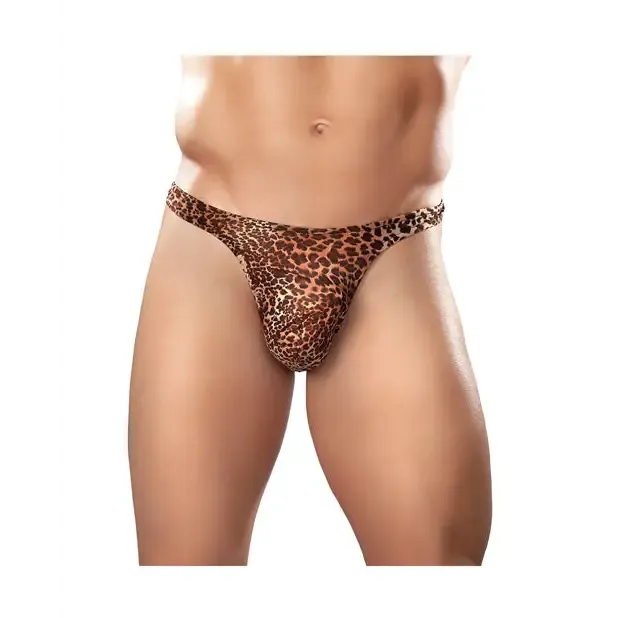 Male Power Wonder Thong Animal Print