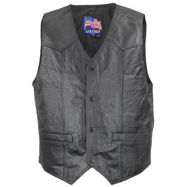 Men's 3025 Afghanistan US War Vet Leather Vest