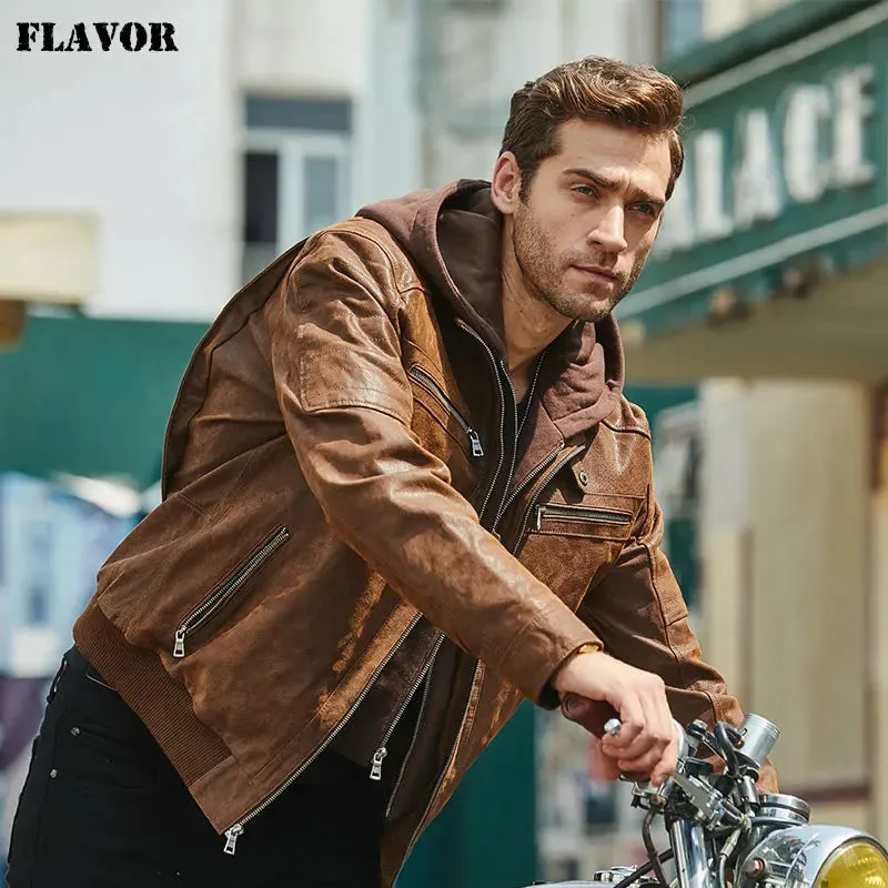 Men's Brown Leather Jacket