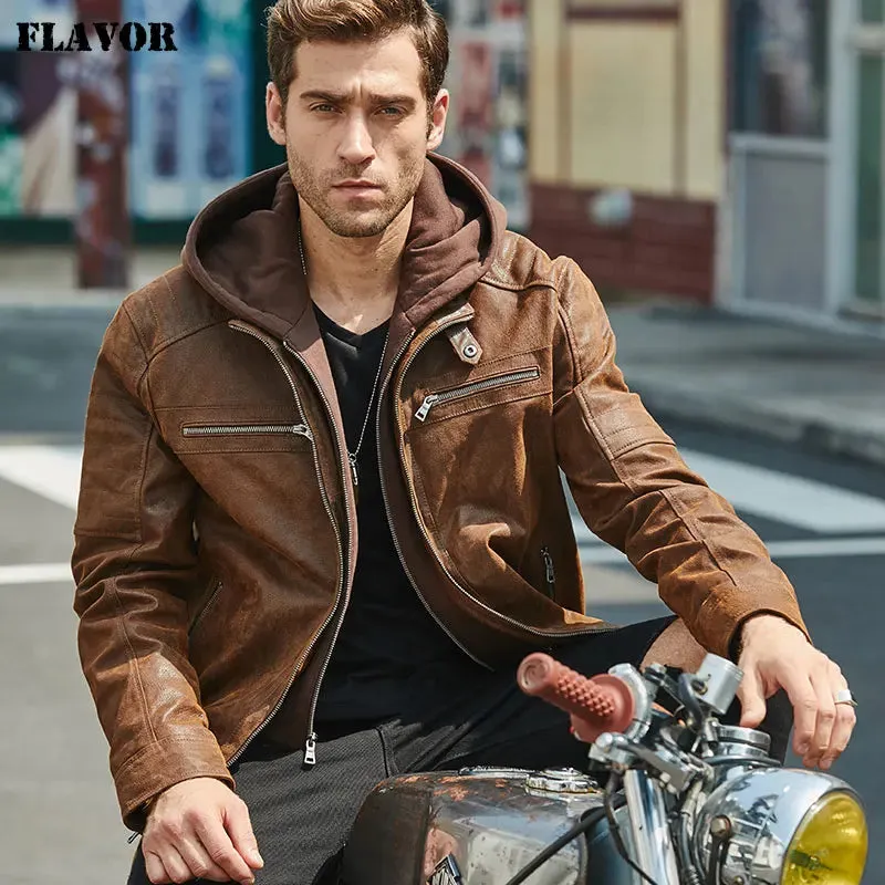 Men's Brown Leather Jacket