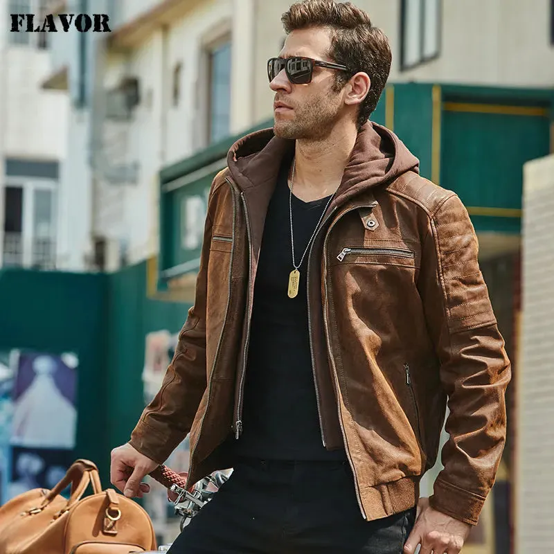 Men's Brown Leather Jacket