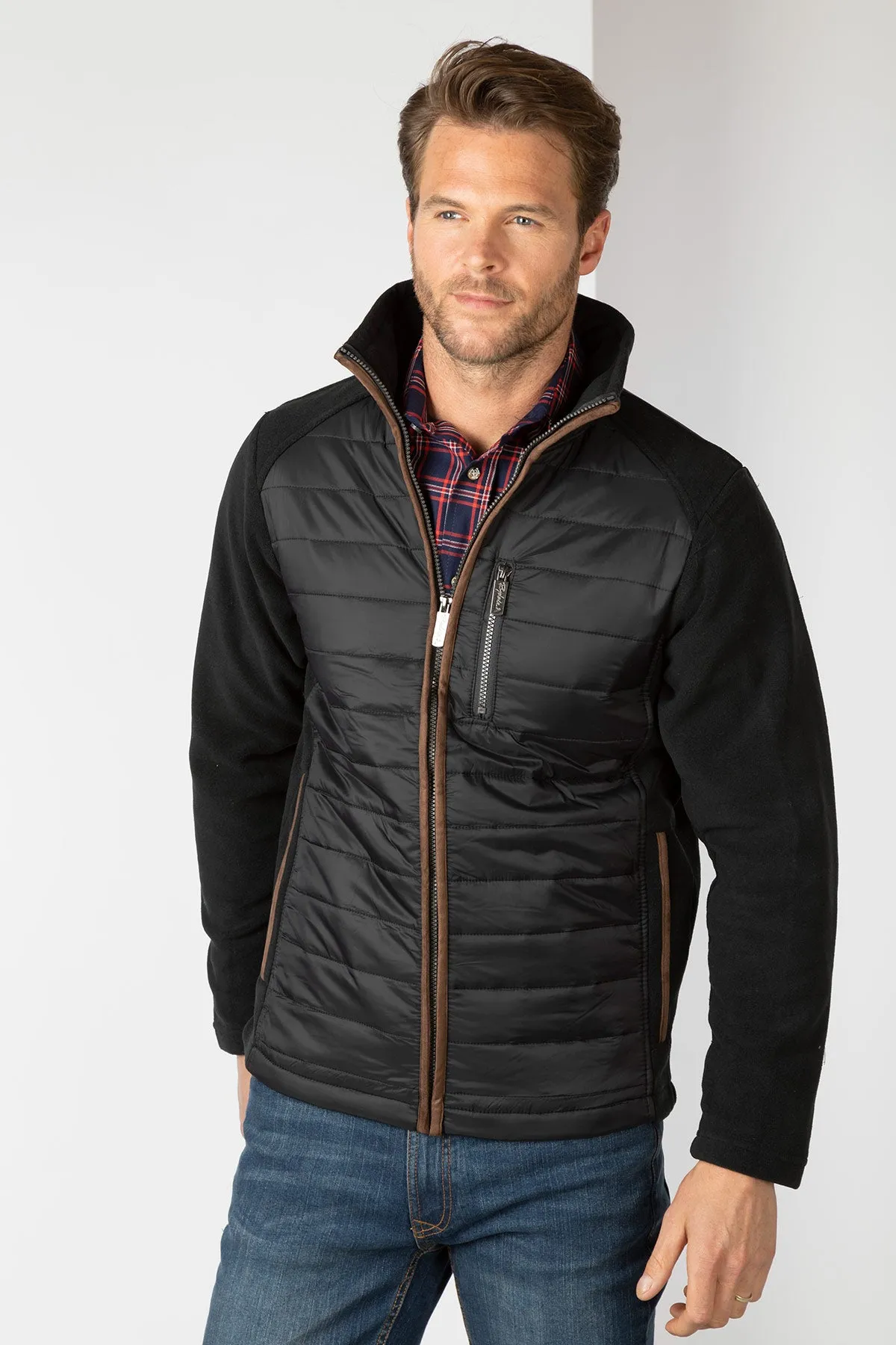 Men's Hybrid Fleece Jacket - Huggate