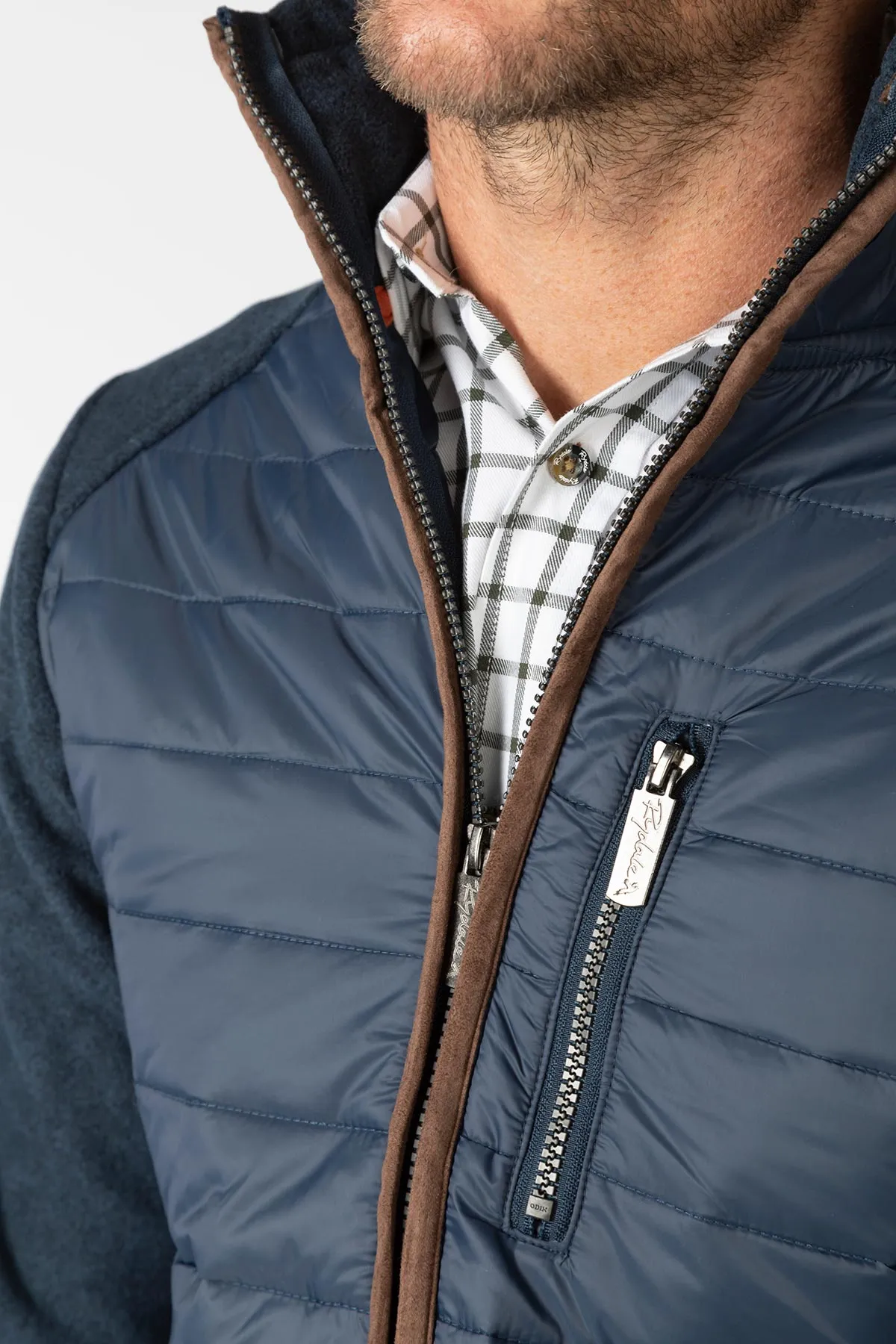 Men's Hybrid Fleece Jacket - Huggate