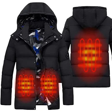 Men's Padded Duck Down Heated Jacket