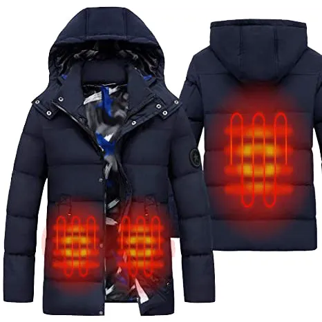 Men's Padded Duck Down Heated Jacket