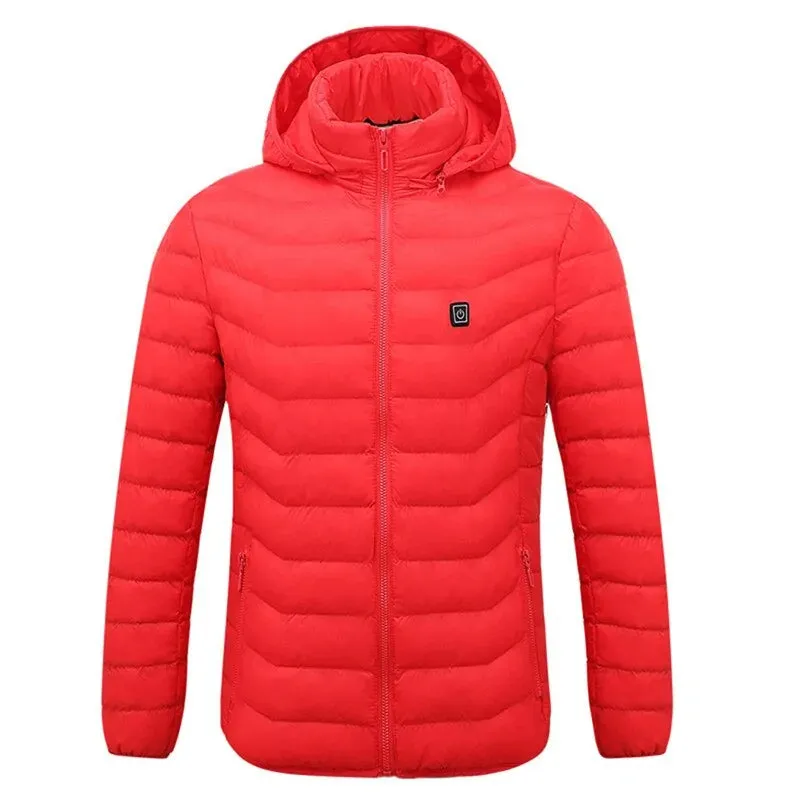 Men's Waterproof Heated Winter Fleece Jacket