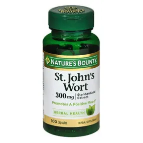 Nature's Bounty St. Johns Wort Herbal Supplement 100 caps By Nature's Bounty