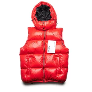 Nylon Puffer Vest (Red) - M6080-PCRV424