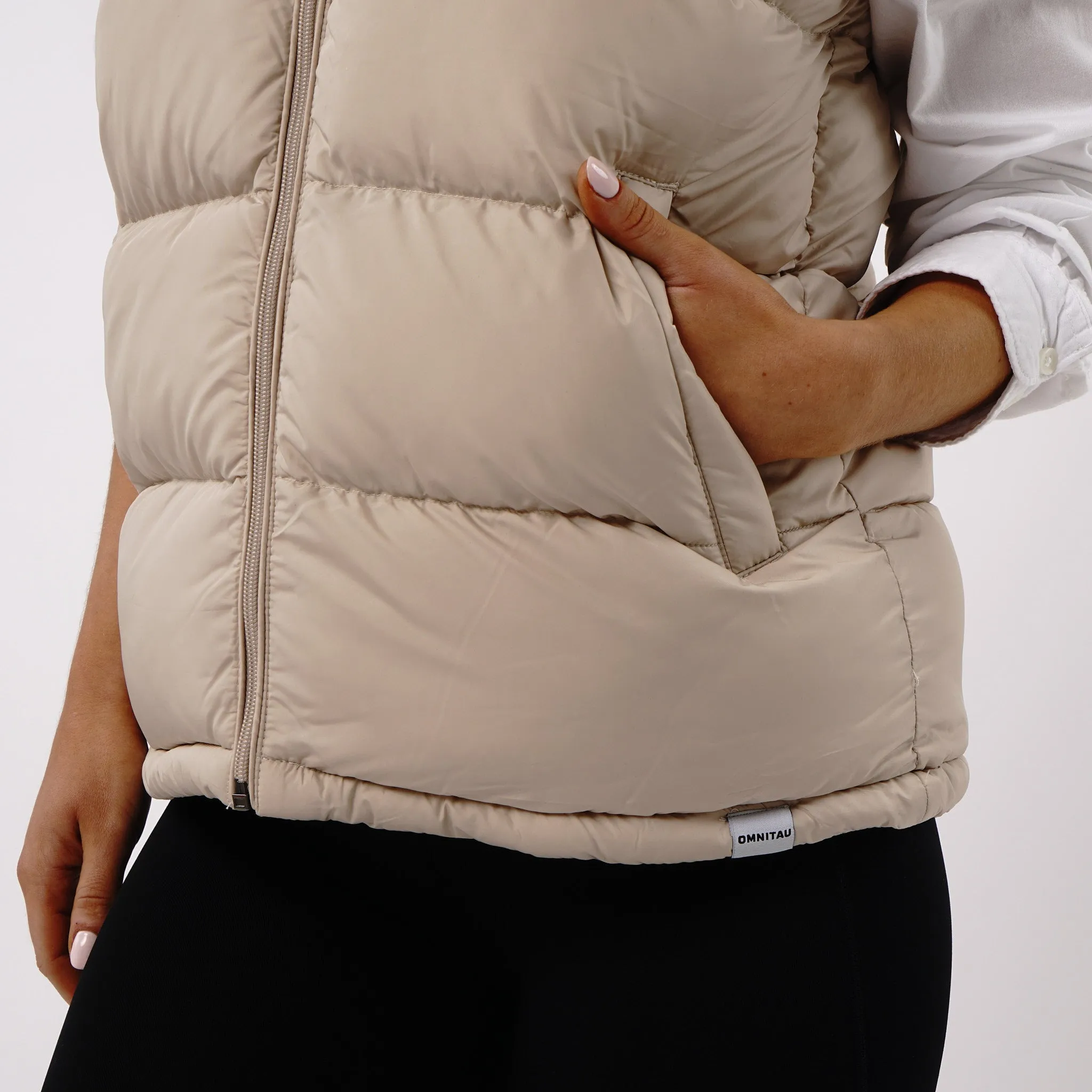 Omnitau Women's Calgary Super Padded Ultra Warm Gilet - Cream