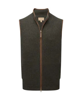 Orkney Merino Gilet - Loden Green