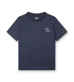 Outline Logo T-shirt Marine Blue