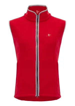 Paddock Fleece Waistcoat - Red