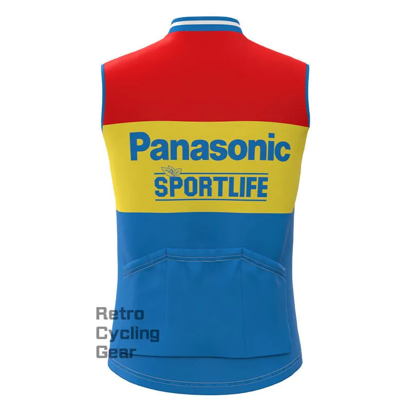 Panasonic Fleece Retro Cycling Vest