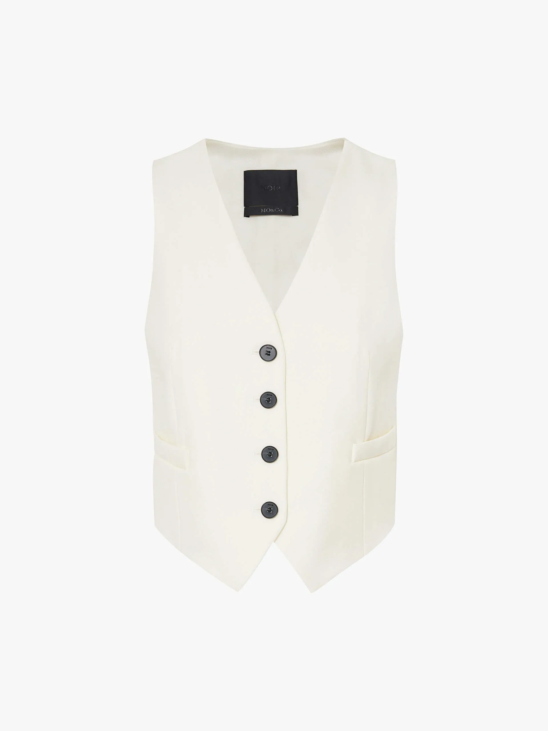 Paneled Belted Waistcoat