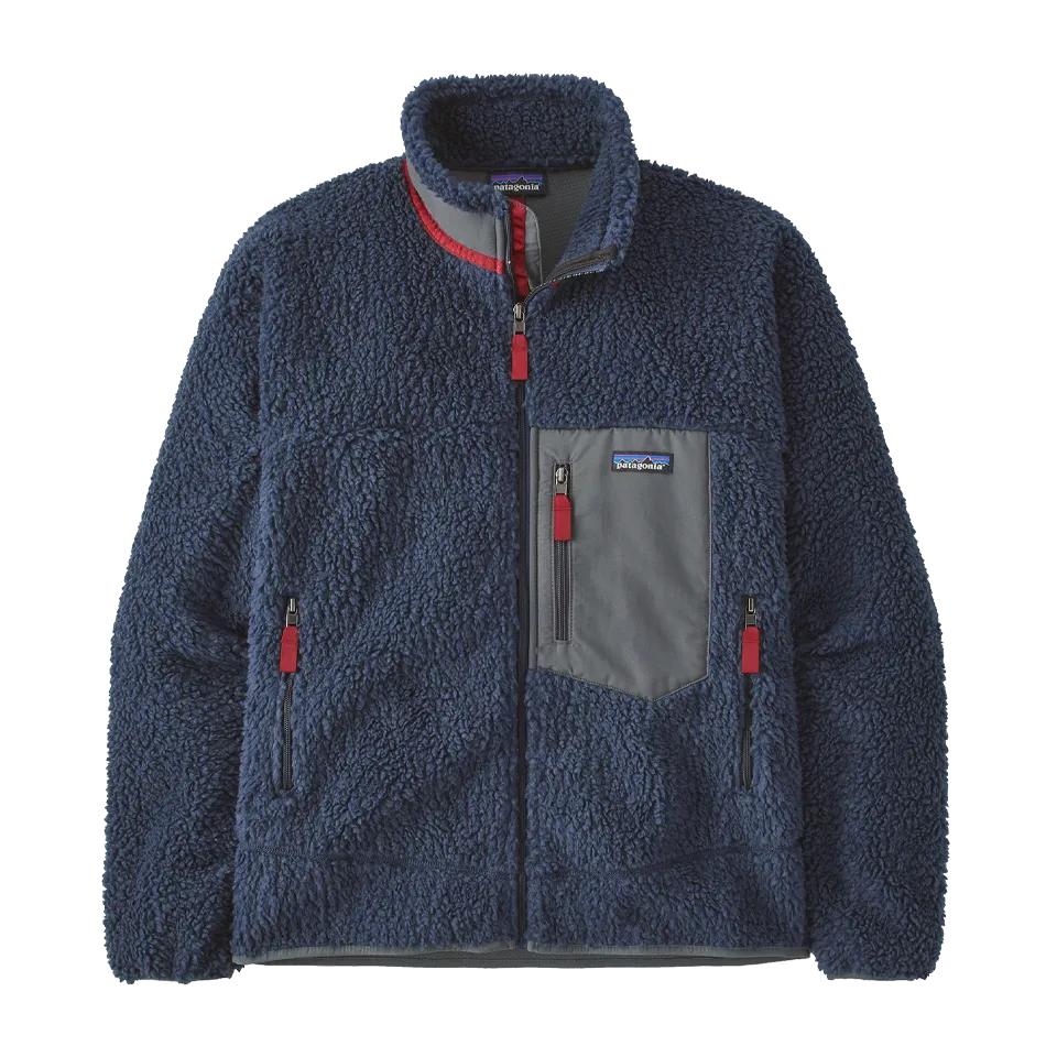 Patagonia Men's Classic Retro-X Jacket New Navy w/Wax Red