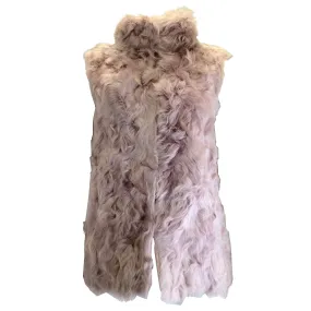 Pologeorgis Pink Lamb Fur Vest