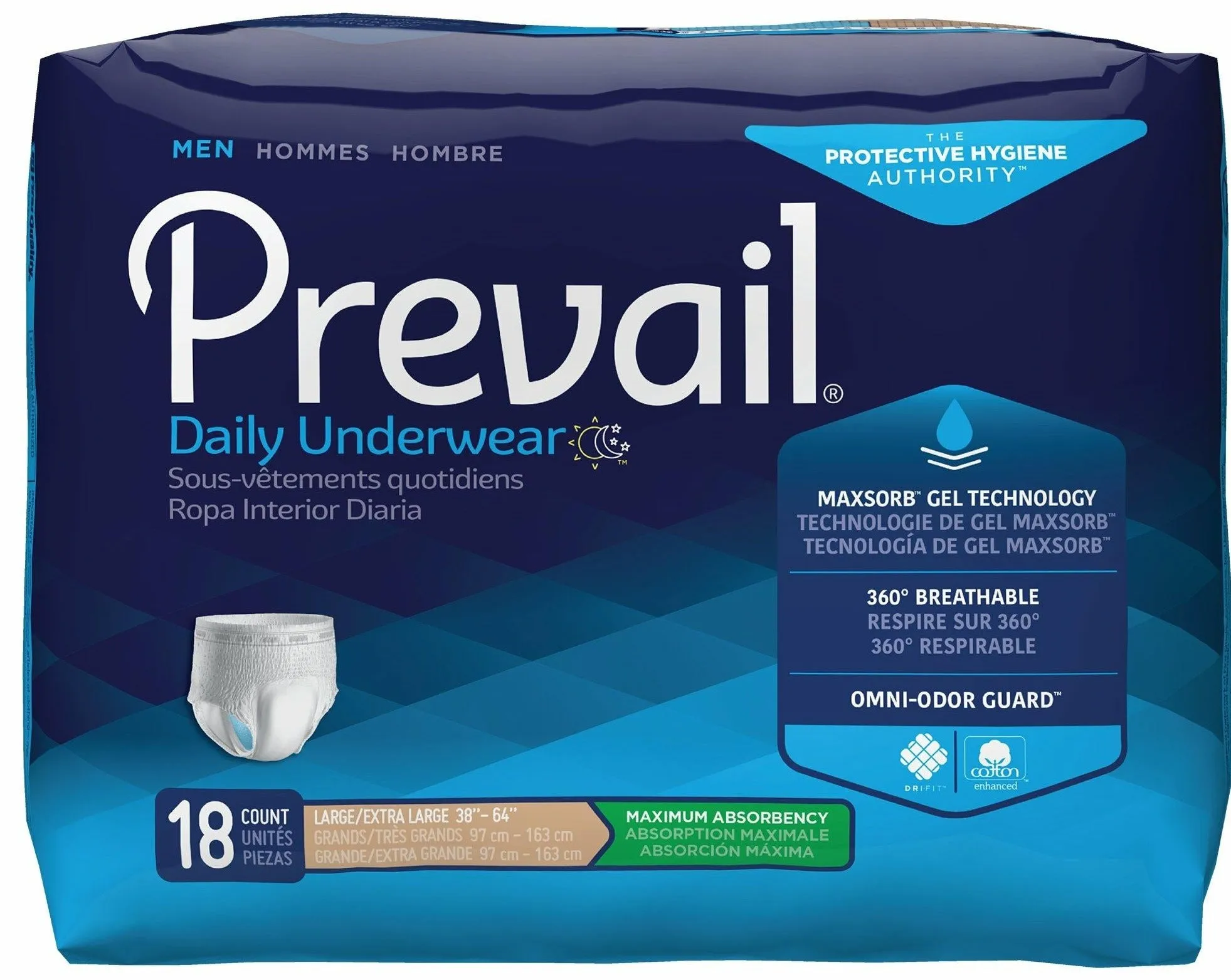 Prevail Disposable Underwear for Men