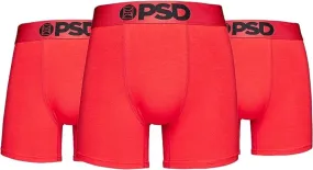 PSD Men's Red 3Pk Boxer Briefs