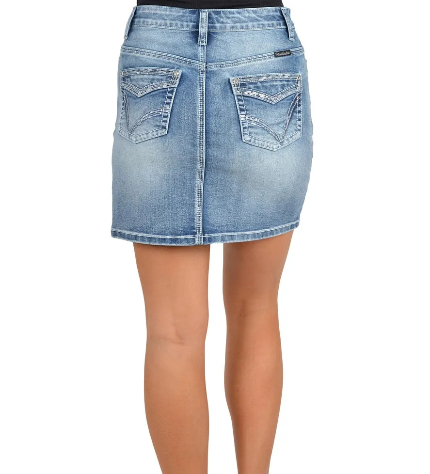 Pure Western Womens Vicki Denim Skirt