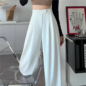 Redra Buttoned High Waist Pants